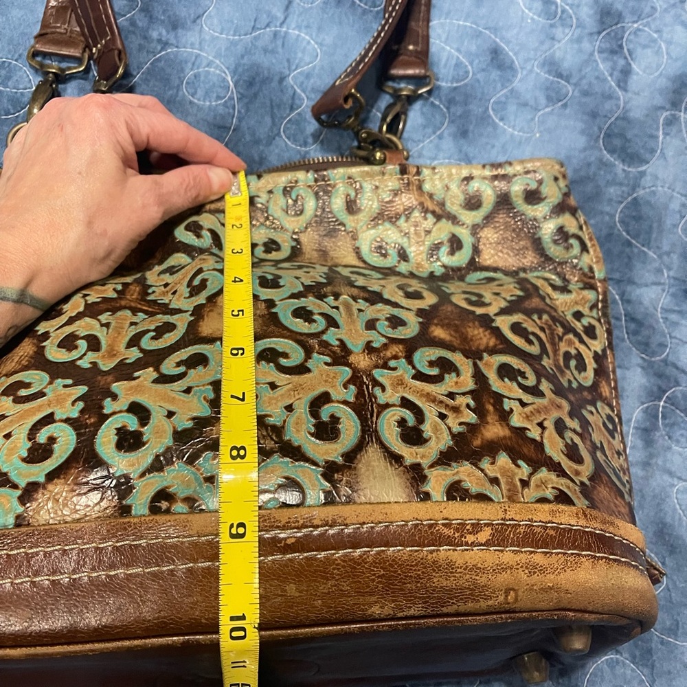 Brown and Turquoise Texas Carpet Bagger concealed carry